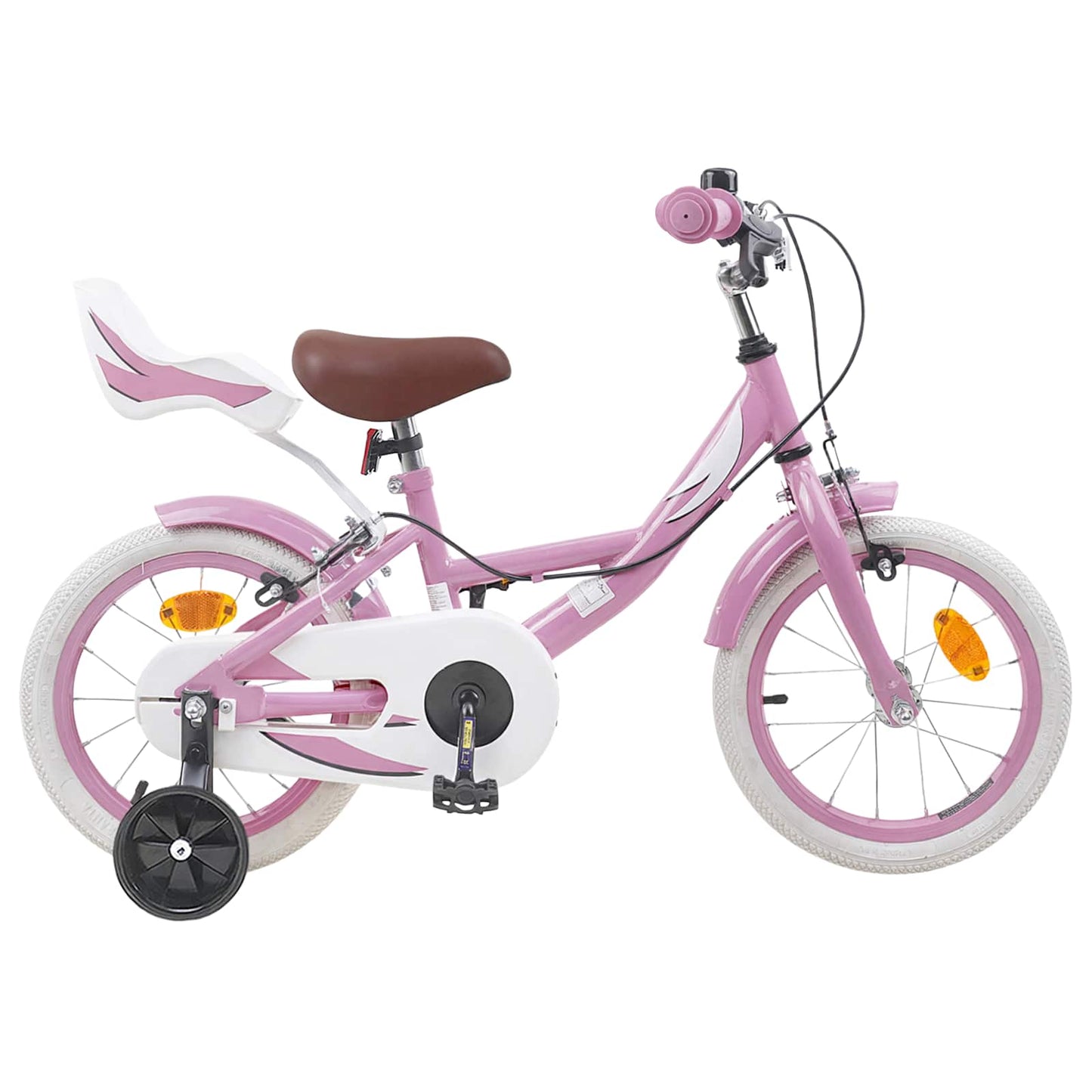 Barnesykkel 14 Tommer for 3-5 år gamle Lys rosa