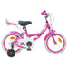 Barnesykkel 12 Tommer for 2-4 år gammel Rosa