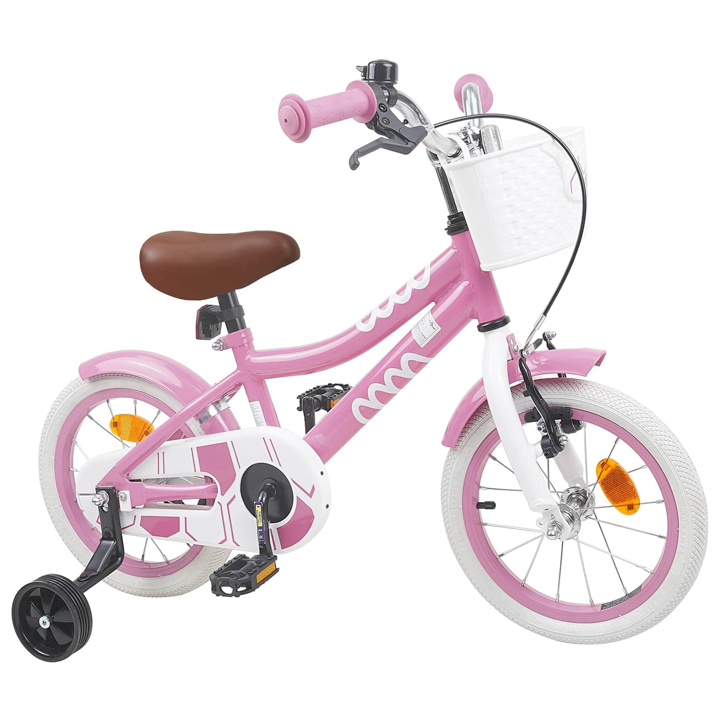 Barnesykkel 12 Tommer for 2-4 år gammel Lys rosa