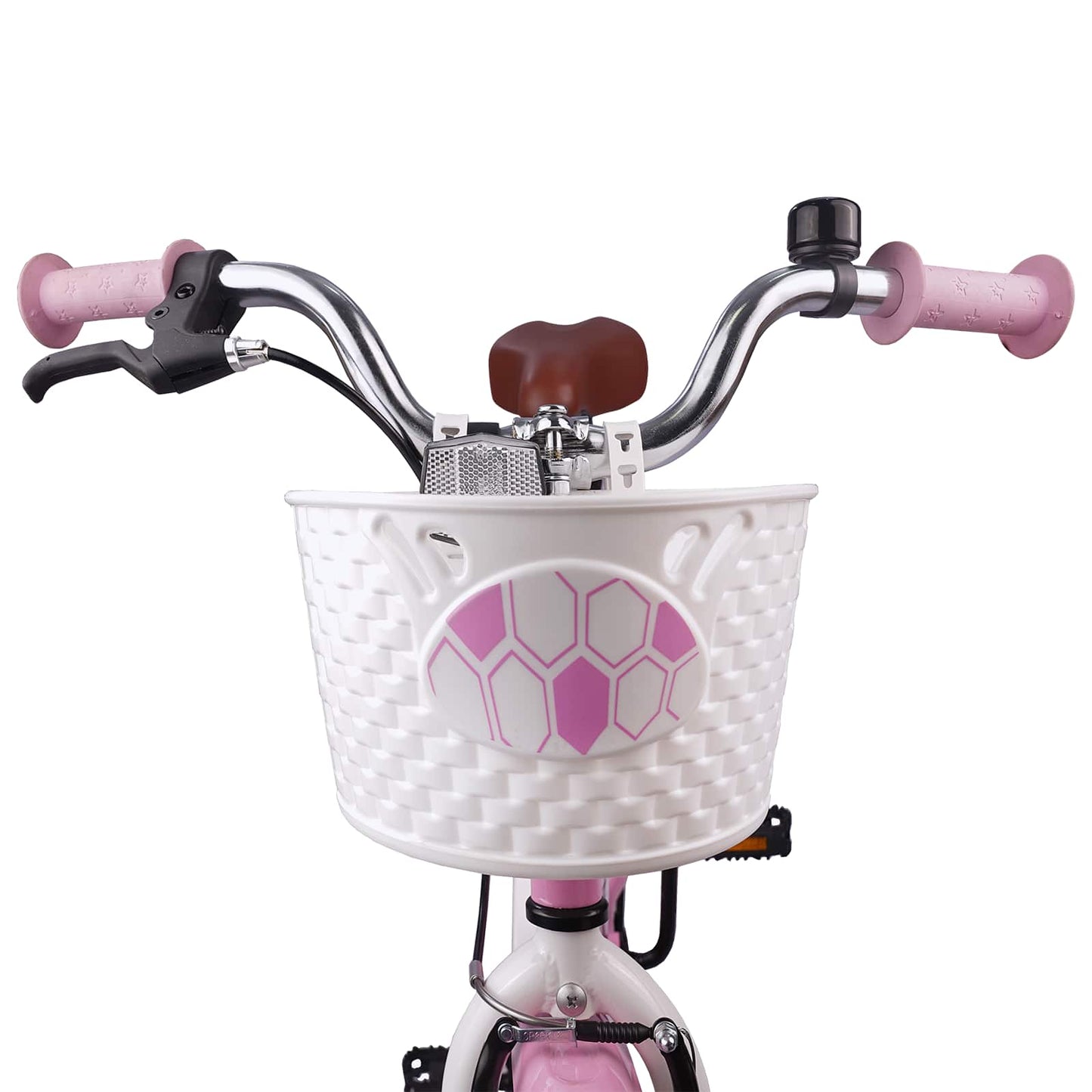 Barnesykkel 18 Tommer for 5-7 år gammel Lys rosa vidaXL