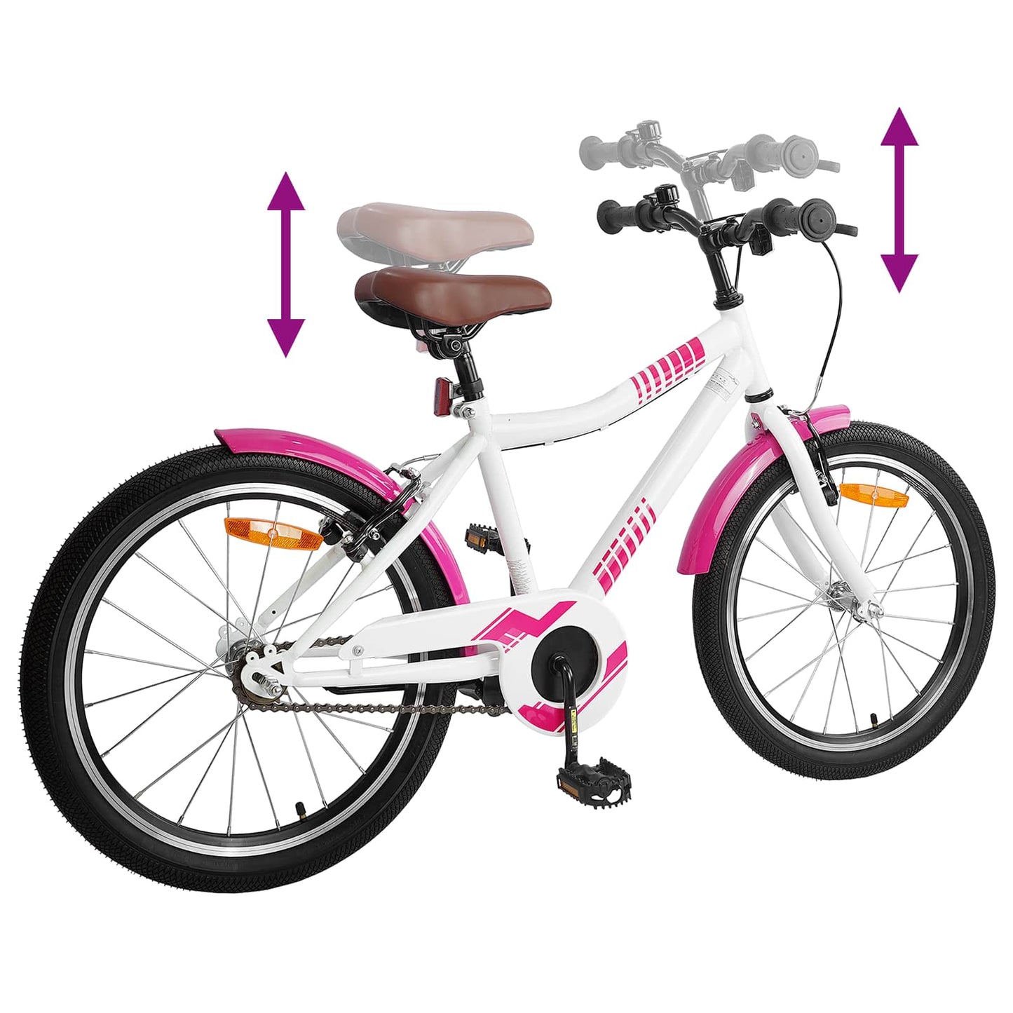 Barnesykkel 18 Tommer for 5-7 år gammel Rosa