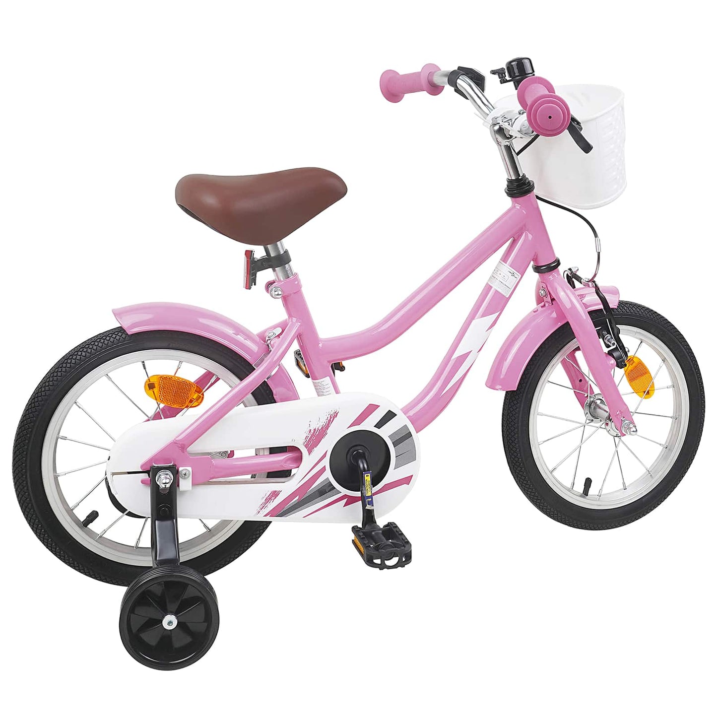 Barnesykkel 12 Tommer for 2-4 år gammel Lys rosa