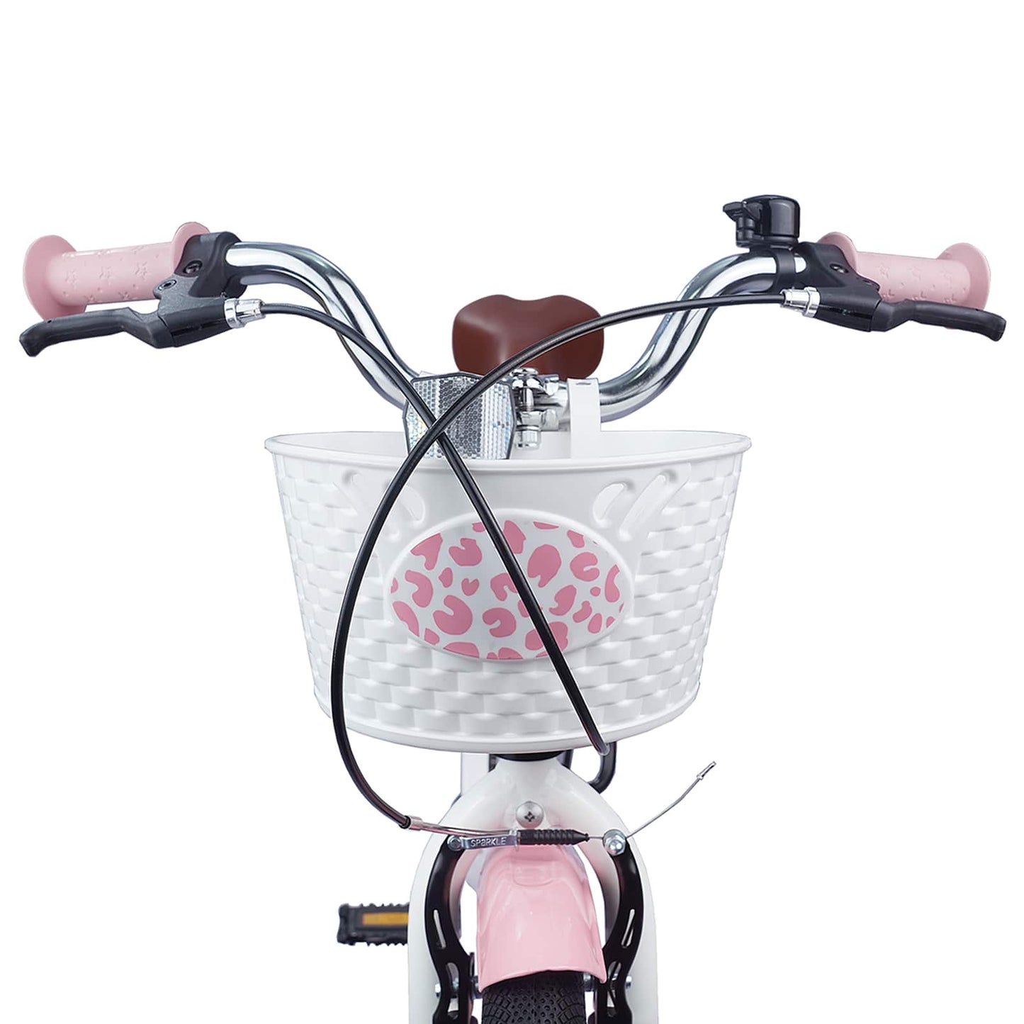 Barnesykkel 18 Tommer for 5-7 år gammel Lys rosa vidaXL