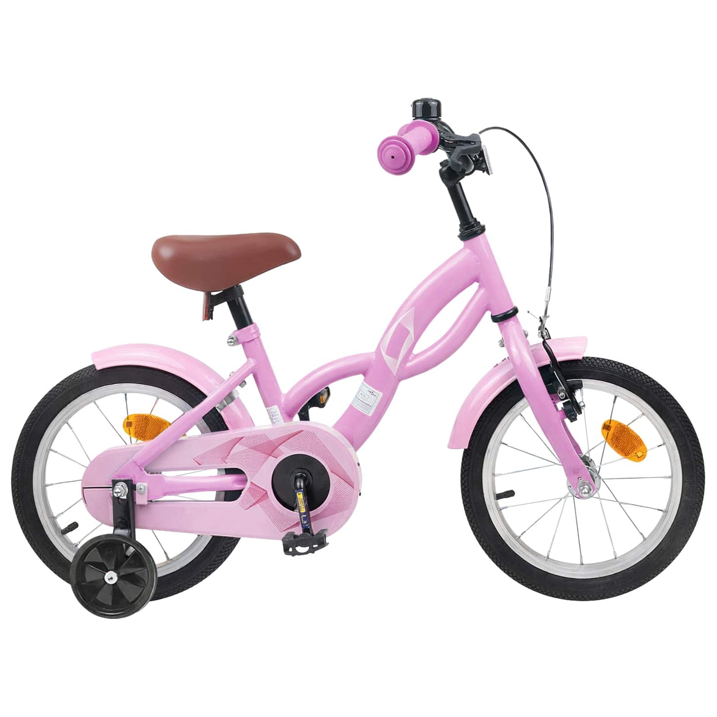Barnesykkel 14 Tommer for 3-5 år gamle Lys rosa