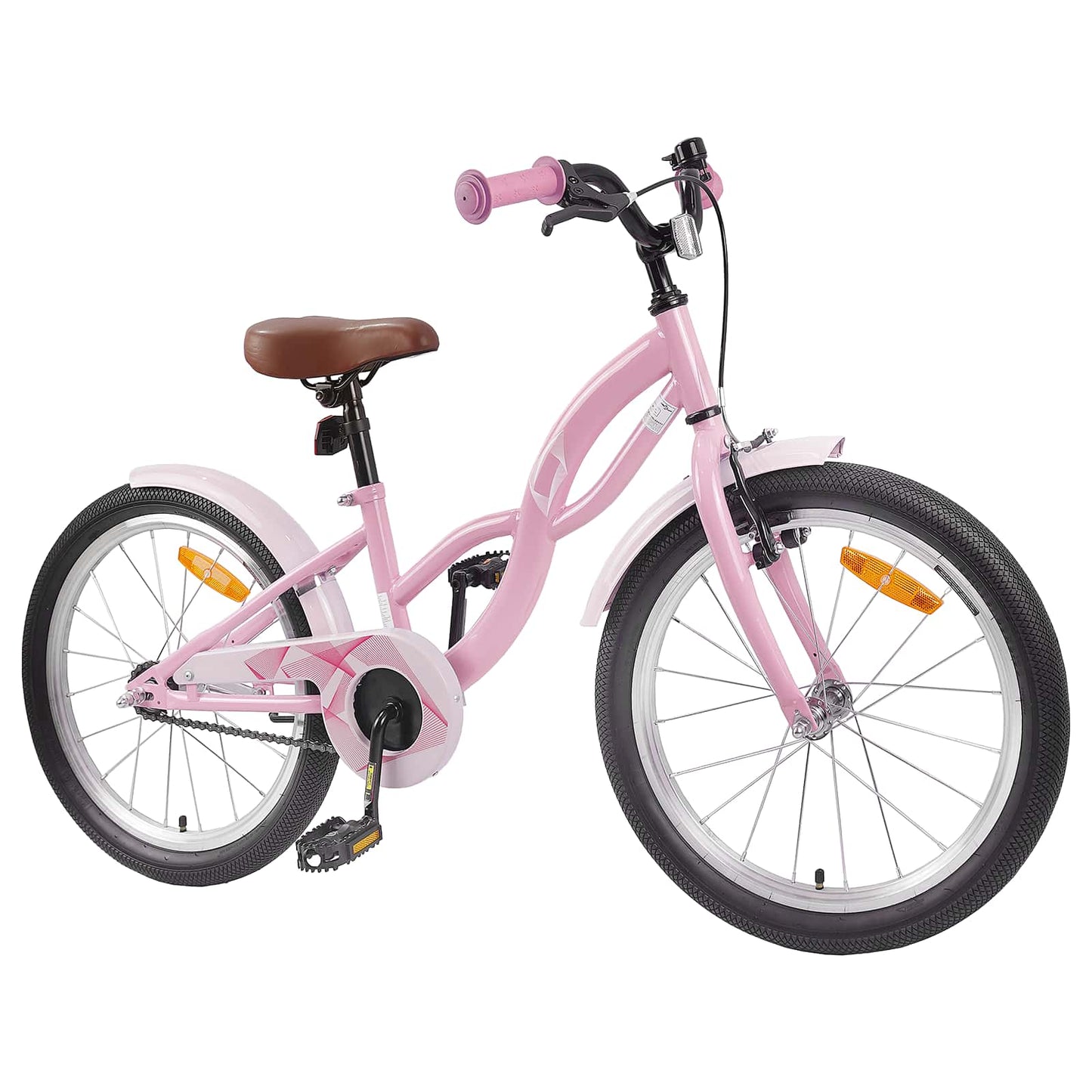 Barnesykkel 18 Tommer for 5-7 år gammel Lys rosa