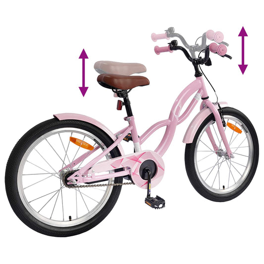 Barnesykkel 20 Tommer for 6-11 år gammel Lys rosa