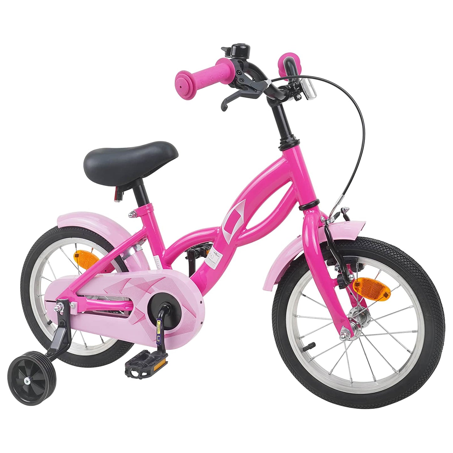 Barnesykkel 16 Tommer for 4-6 år gammel Mørk rosa