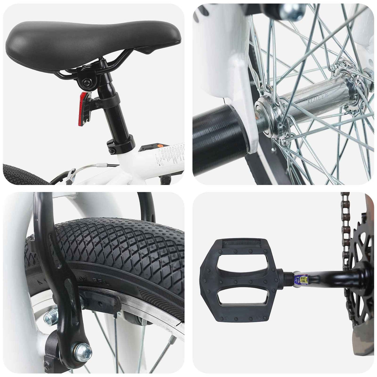 BMX Sykkel 20 Tommer for over 9 år gammel Hvit