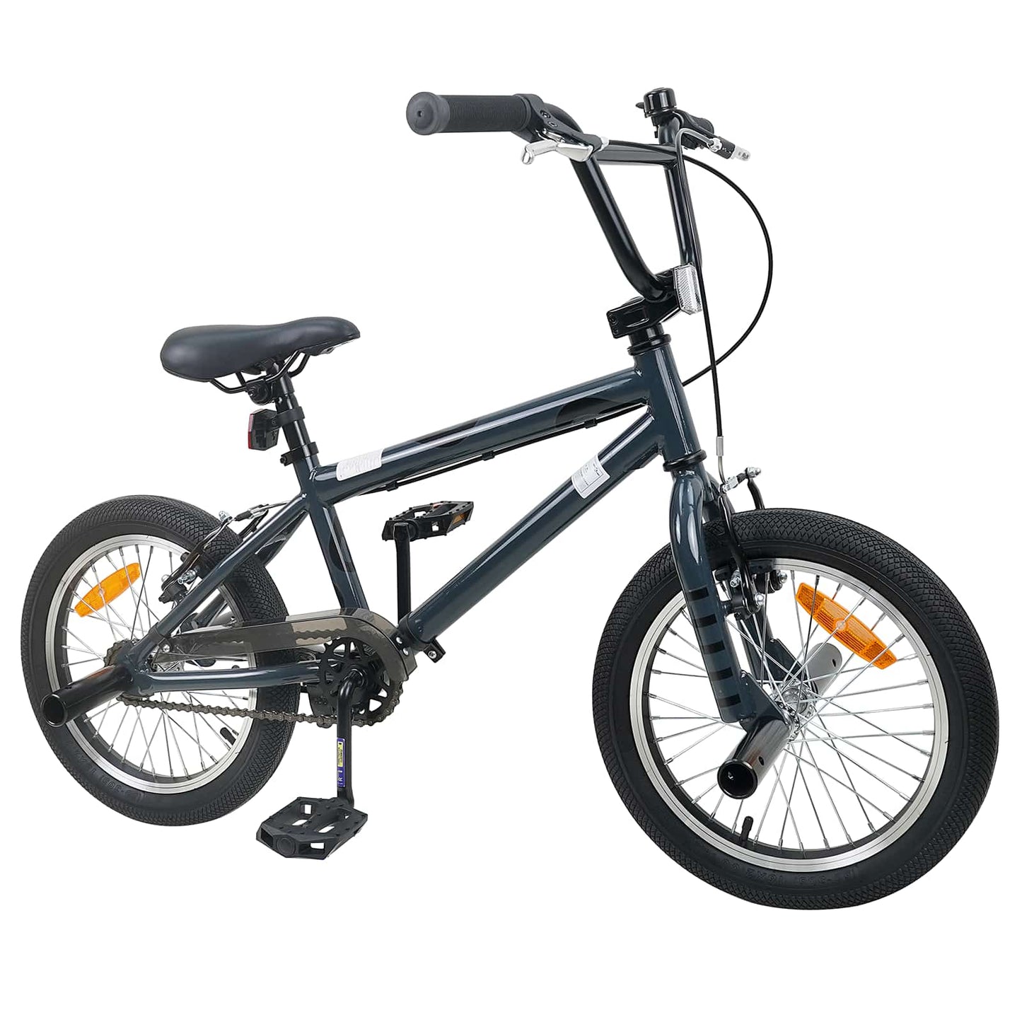 BMX Sykkel 16 Tommer for 5-8 år gamle Mørkegrå
