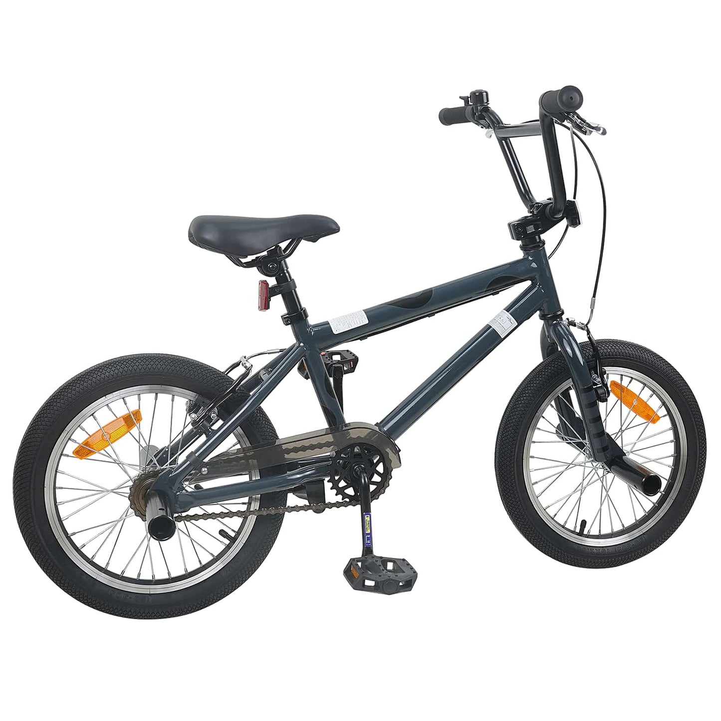 BMX Sykkel 16 Tommer for 5-8 år gamle Mørkegrå