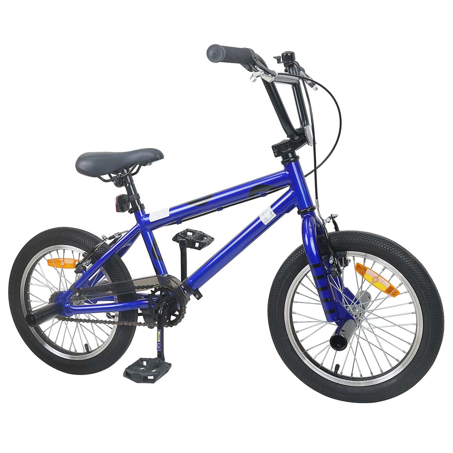 BMX Sykkel 16 Tommer for 5-8 år gamle Mørkeblå