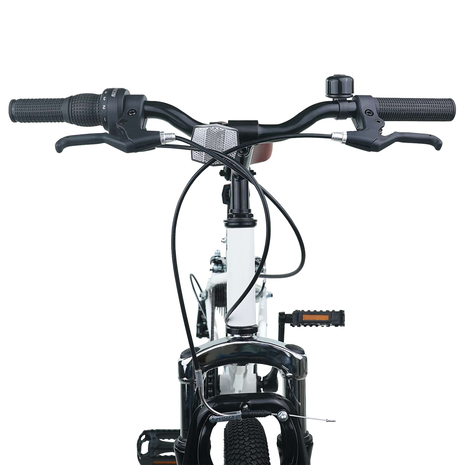 Kids Mountain Bike 20 Tommer 6-Speed for 5-8 år gamle Hvit vidaXL