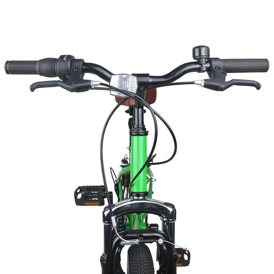 Kids Mountain Bike 20 Tommer 6-Speed for 5-8 år gamle grønn vidaXL
