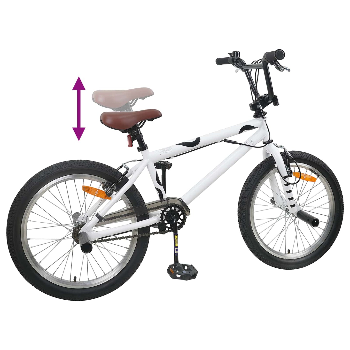 BMX Sykkel 20 Tommer for over 9 år gammel Hvit