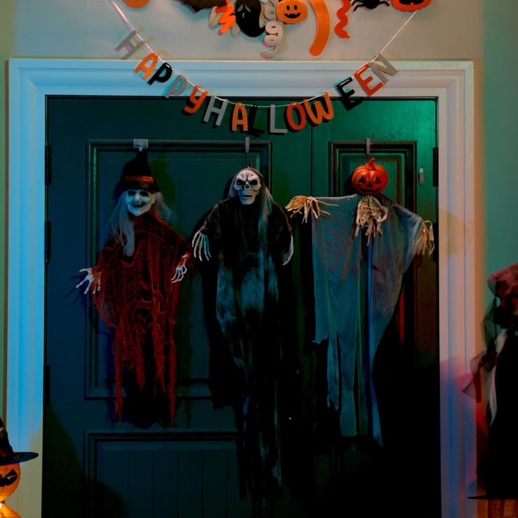Halloween Hengegeist 3 pcs Svart 66 x 110 cm Polyester