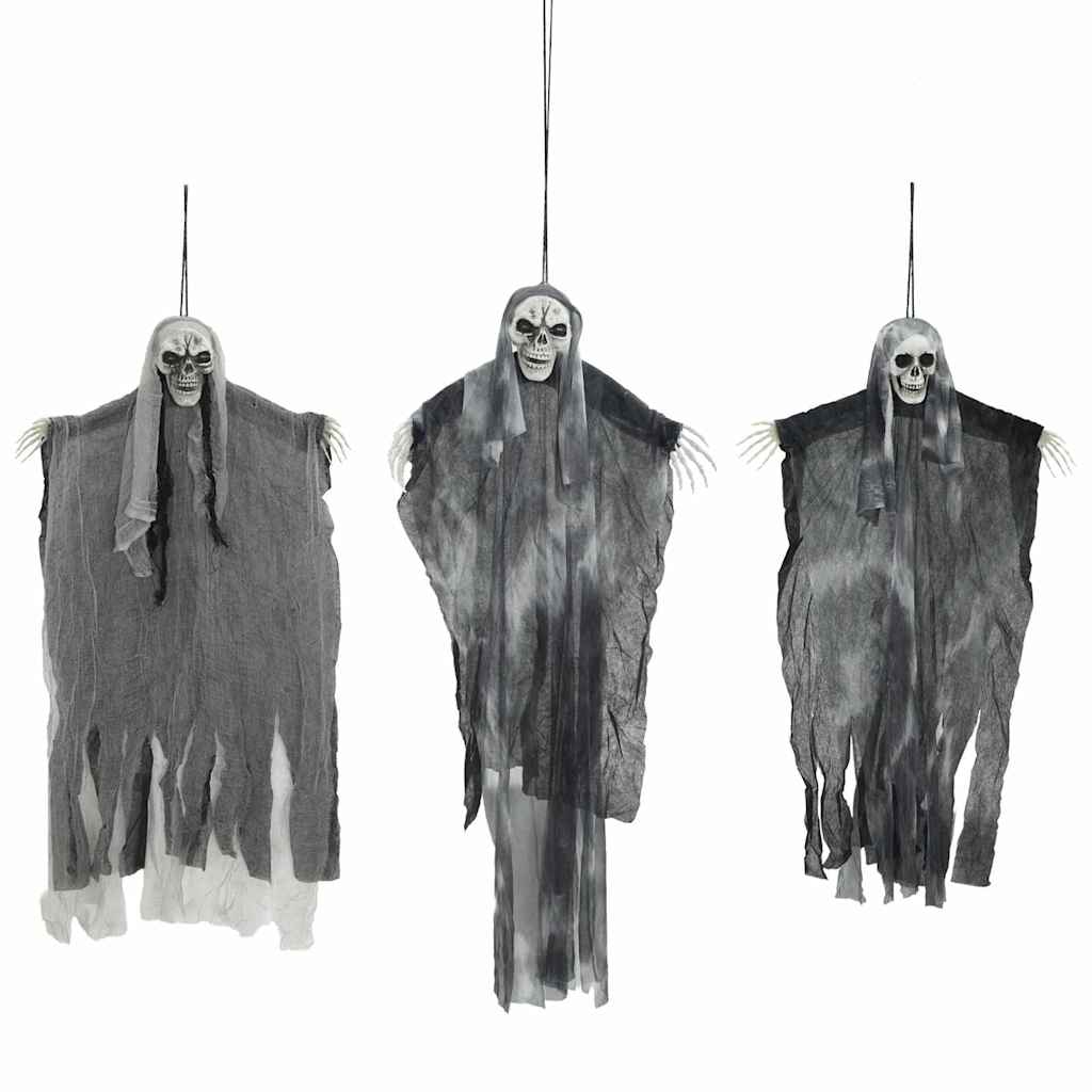 Halloween Hengegeist 3 pcs Svart 66 x 110 cm Polyester