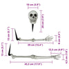 Halloween Skjelett Hvit 20 x 10 x 9.5 cm Plast