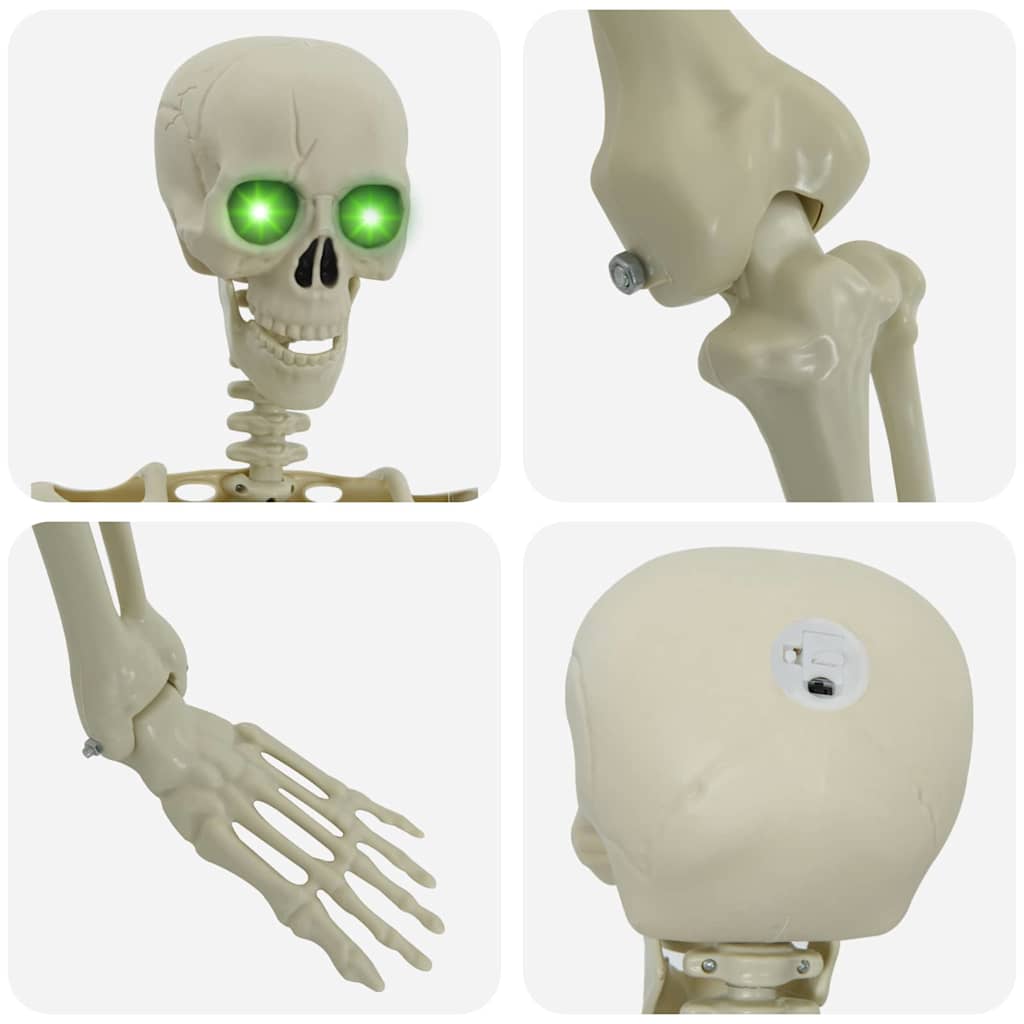 Halloween Skjelett Hvit 155 x 38.5 cm Plast