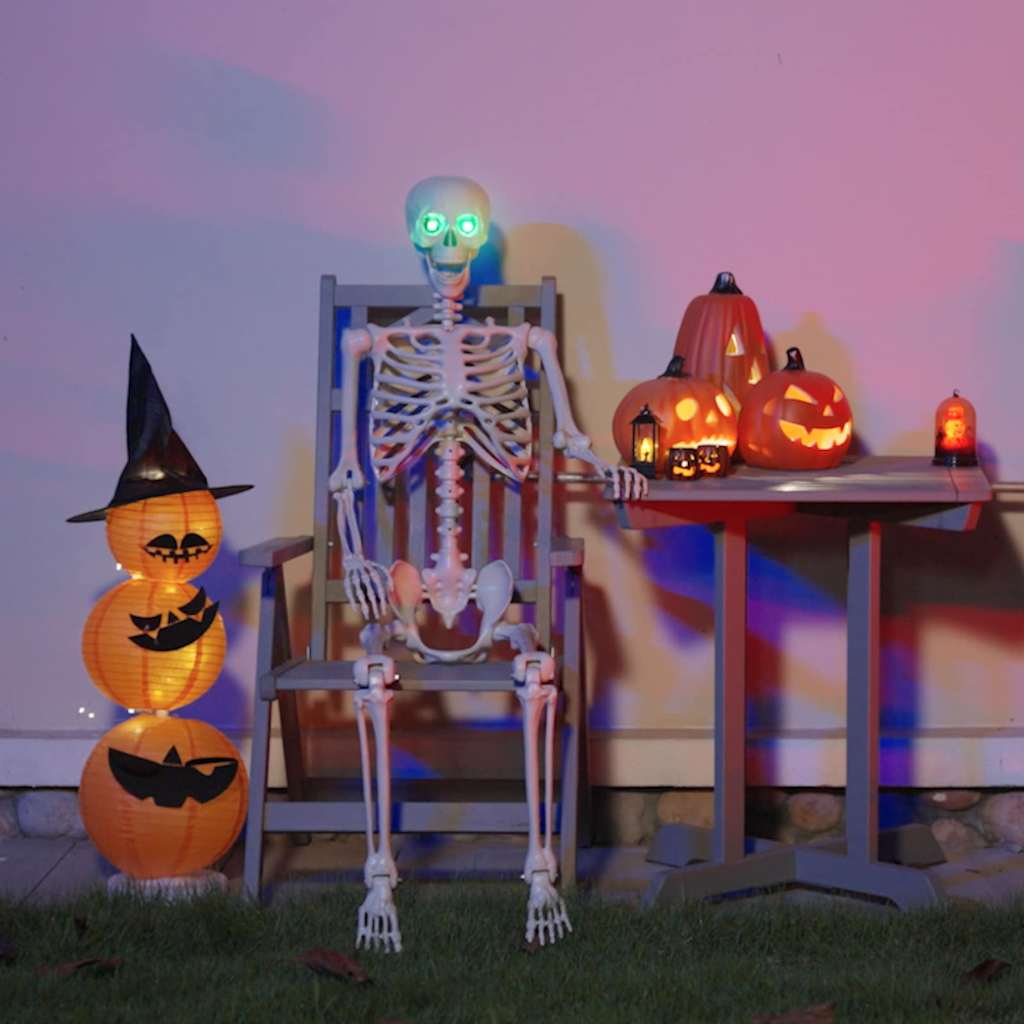 Halloween Skjelett Hvit 155 x 38.5 cm Plast