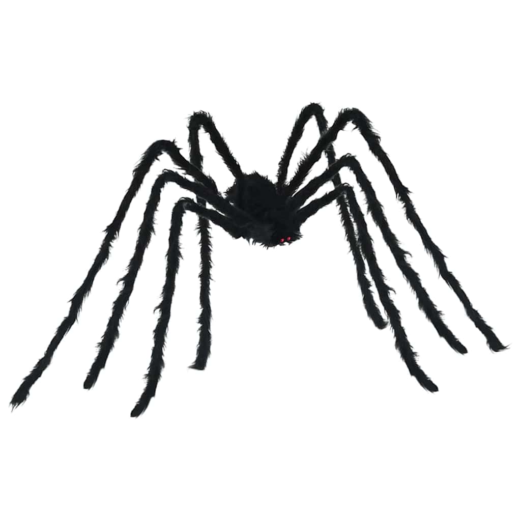 Halloween Edderkopp Dekorasjon 3 pcs Svart 200 cm