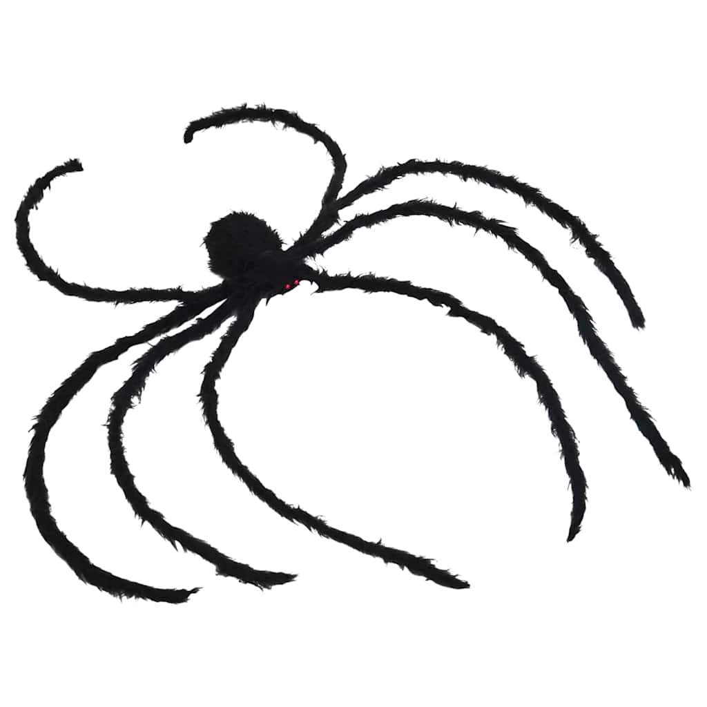 Halloween Edderkopp Dekorasjon 3 pcs Svart 200 cm