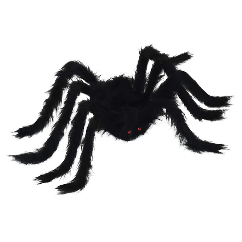 Halloween Edderkopp Dekorasjon 6 pcs Svart 75 cm