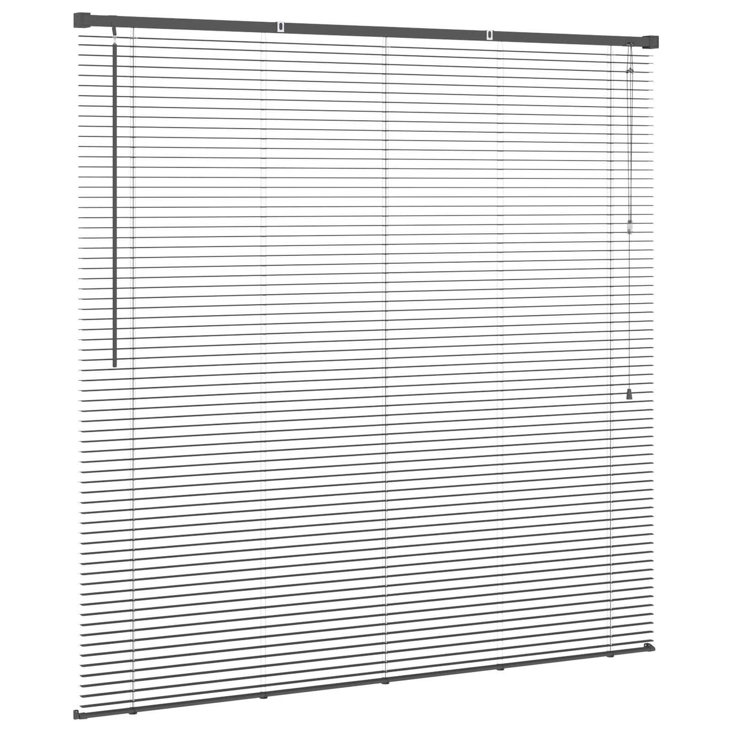 Venetiansk persienne Sølvgrå 150 x 160 cm PVC