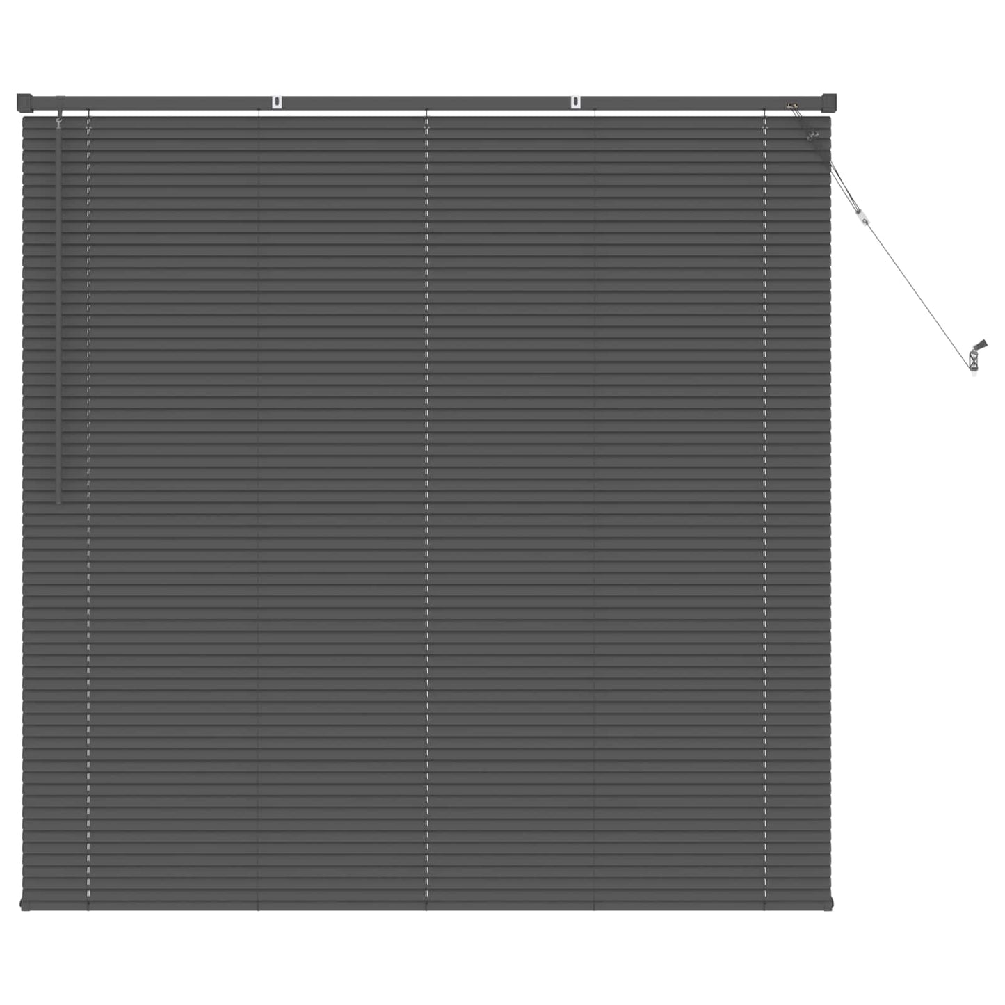 Venetiansk persienne Sølvgrå 150 x 160 cm PVC