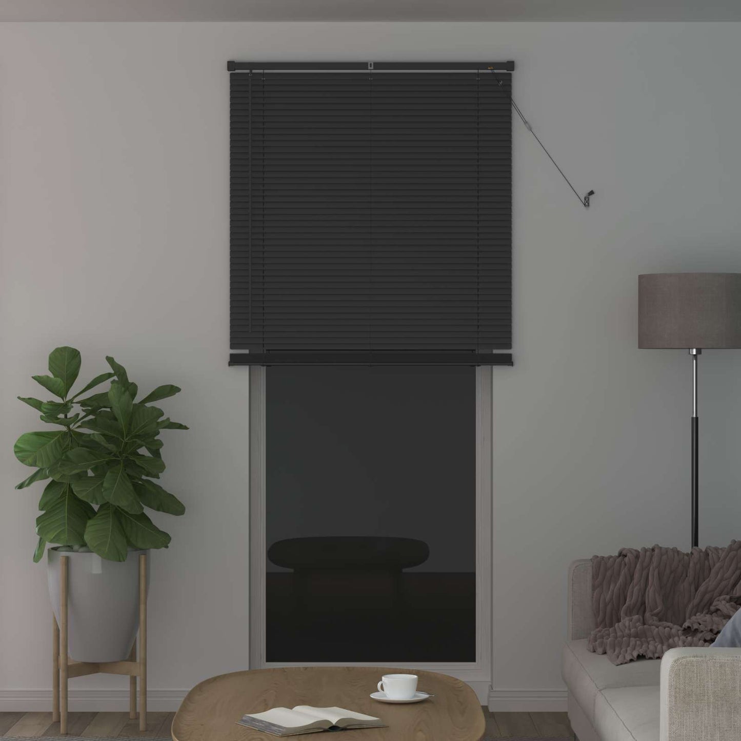 Venetiansk persienne Sølvgrå 213 x 90 cm PVC