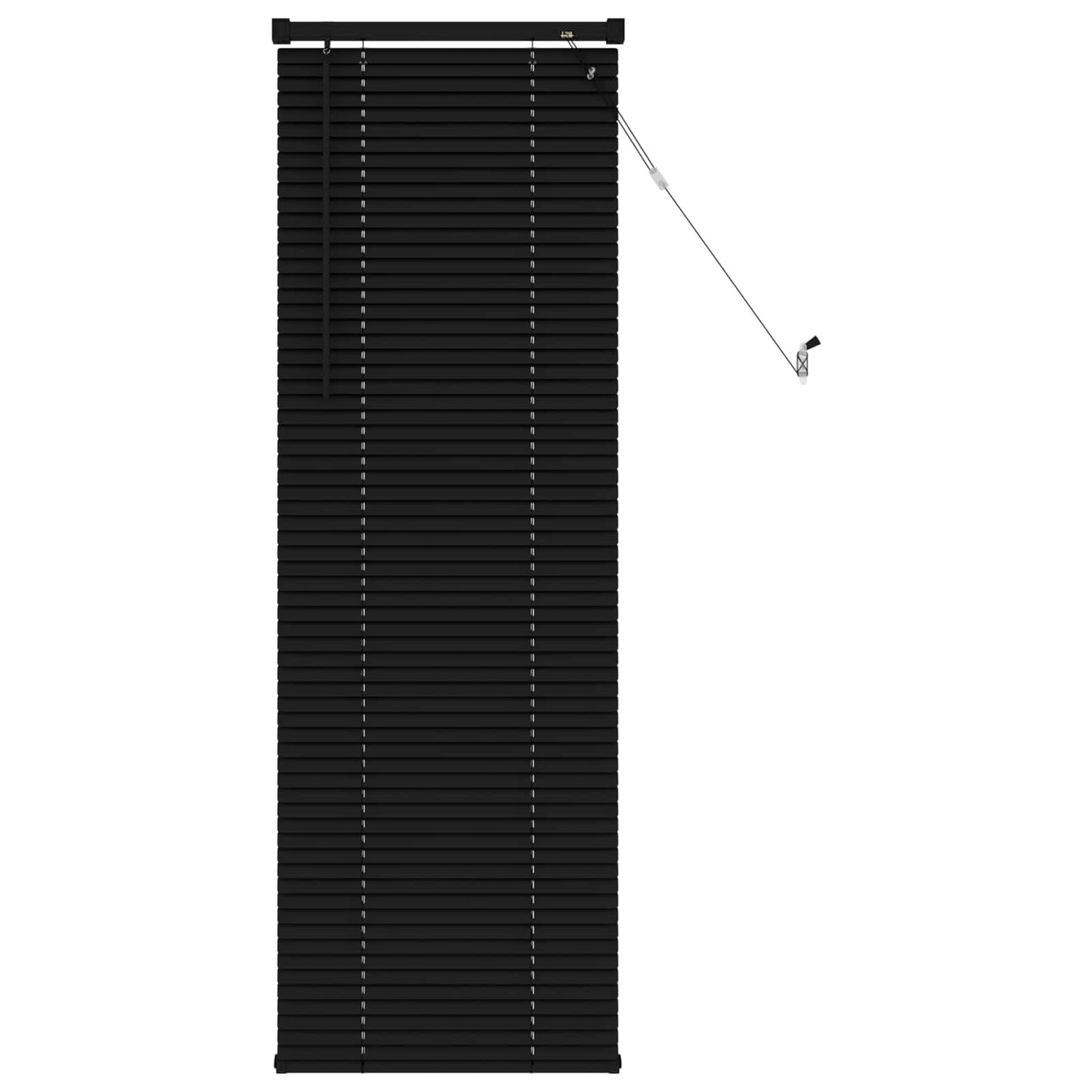 Venetiansk persienne Svart 150 x 50 cm 25 mm PVC