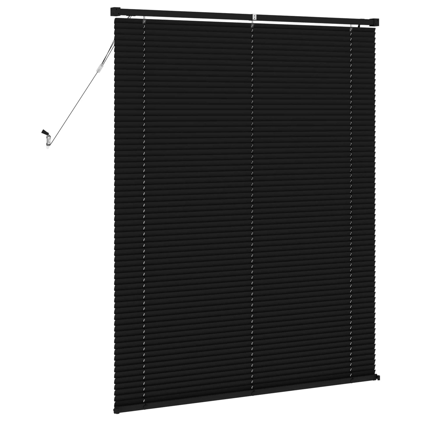 Venetiansk persienne Svart 150 x 120 cm 25 mm PVC