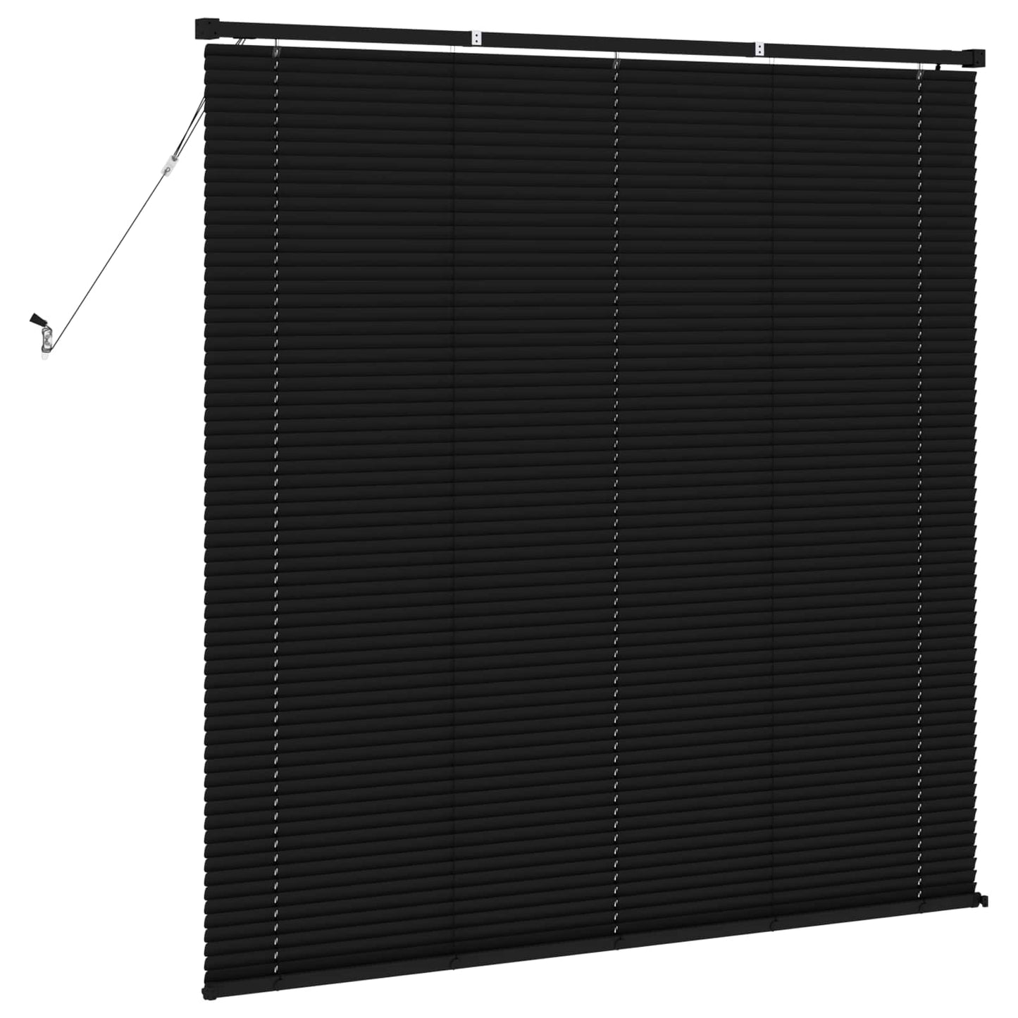 Venetiansk persienne Svart 150 x 130 cm 25 mm PVC