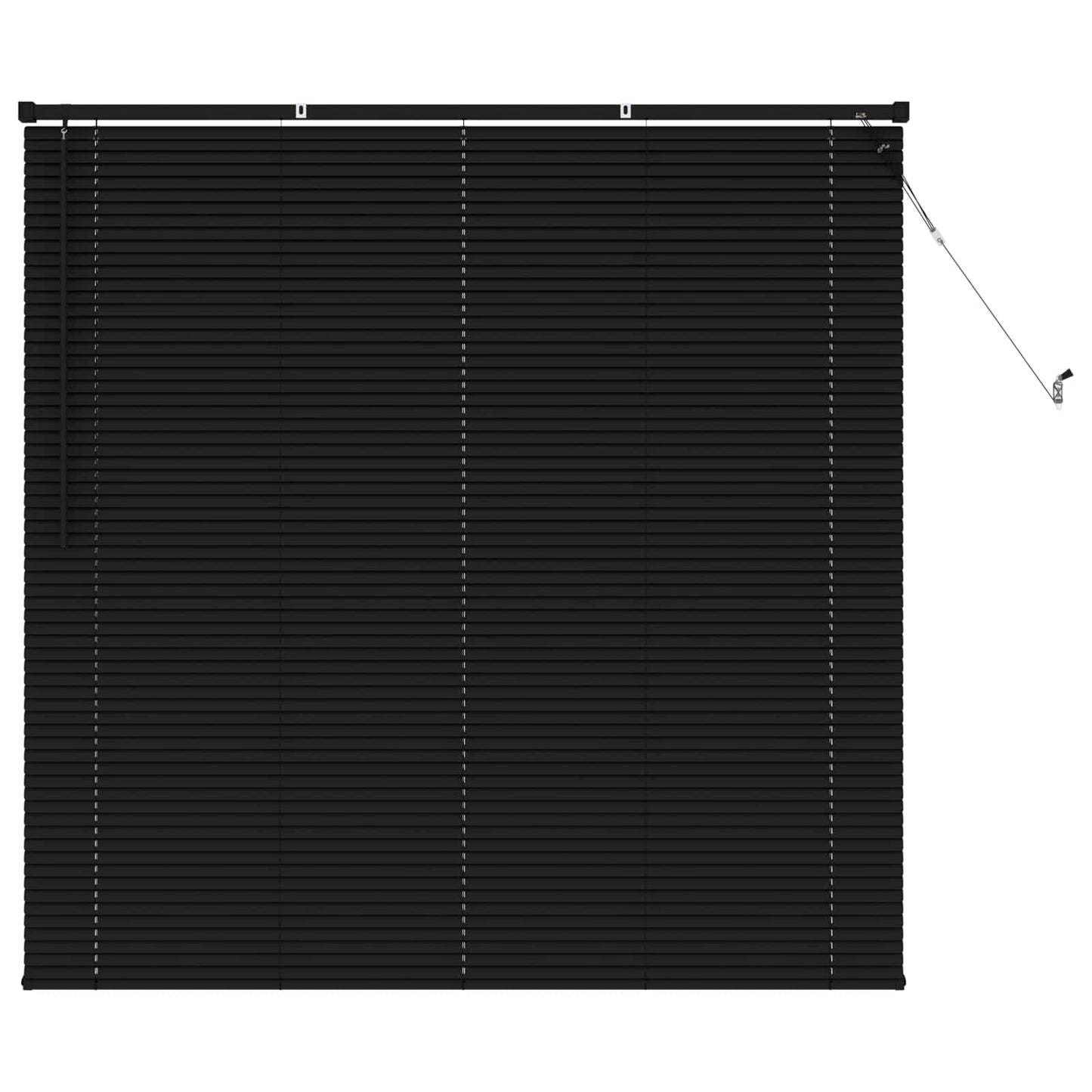 Venetiansk persienne Svart 150 x 140 cm PVC