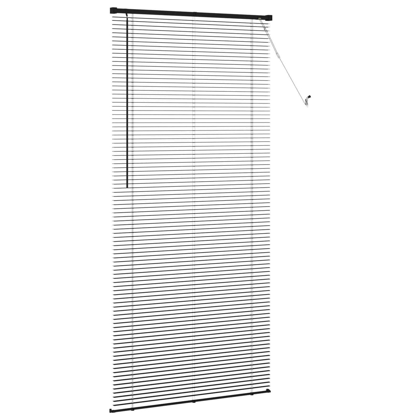 Venetiansk persienne Svart 213 x 100 cm 25 mm PVC