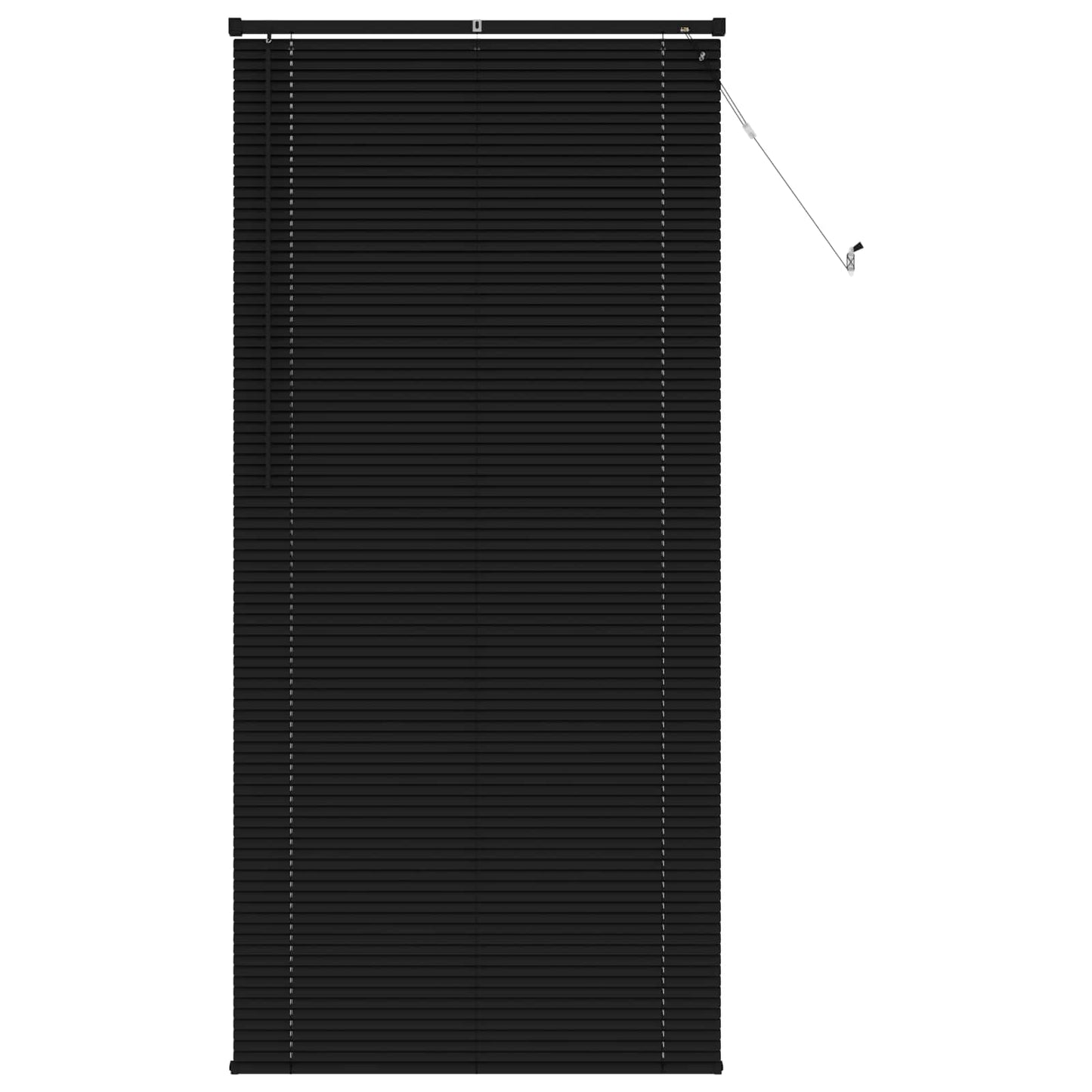 Venetiansk persienne Svart 213 x 100 cm 25 mm PVC