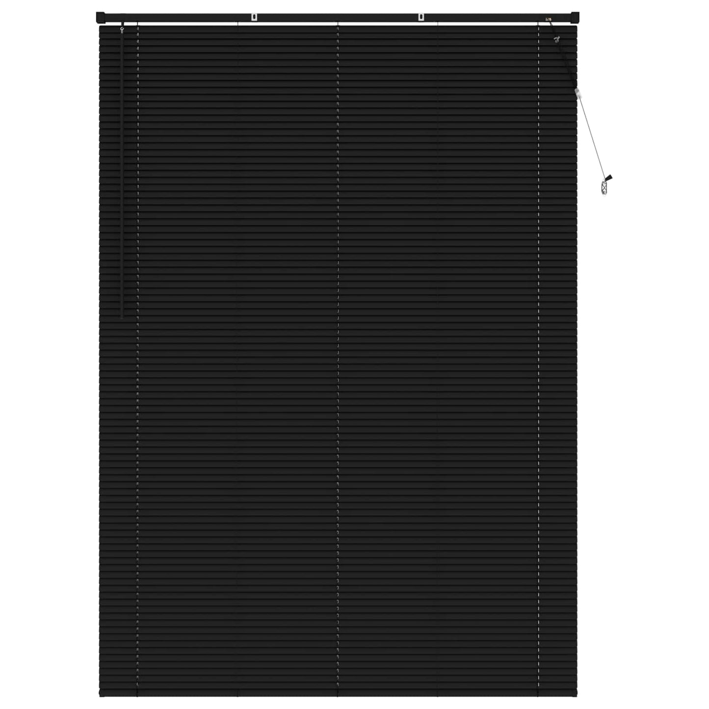 Venetiansk persienne Svart 213 x 140 cm 25 mm PVC