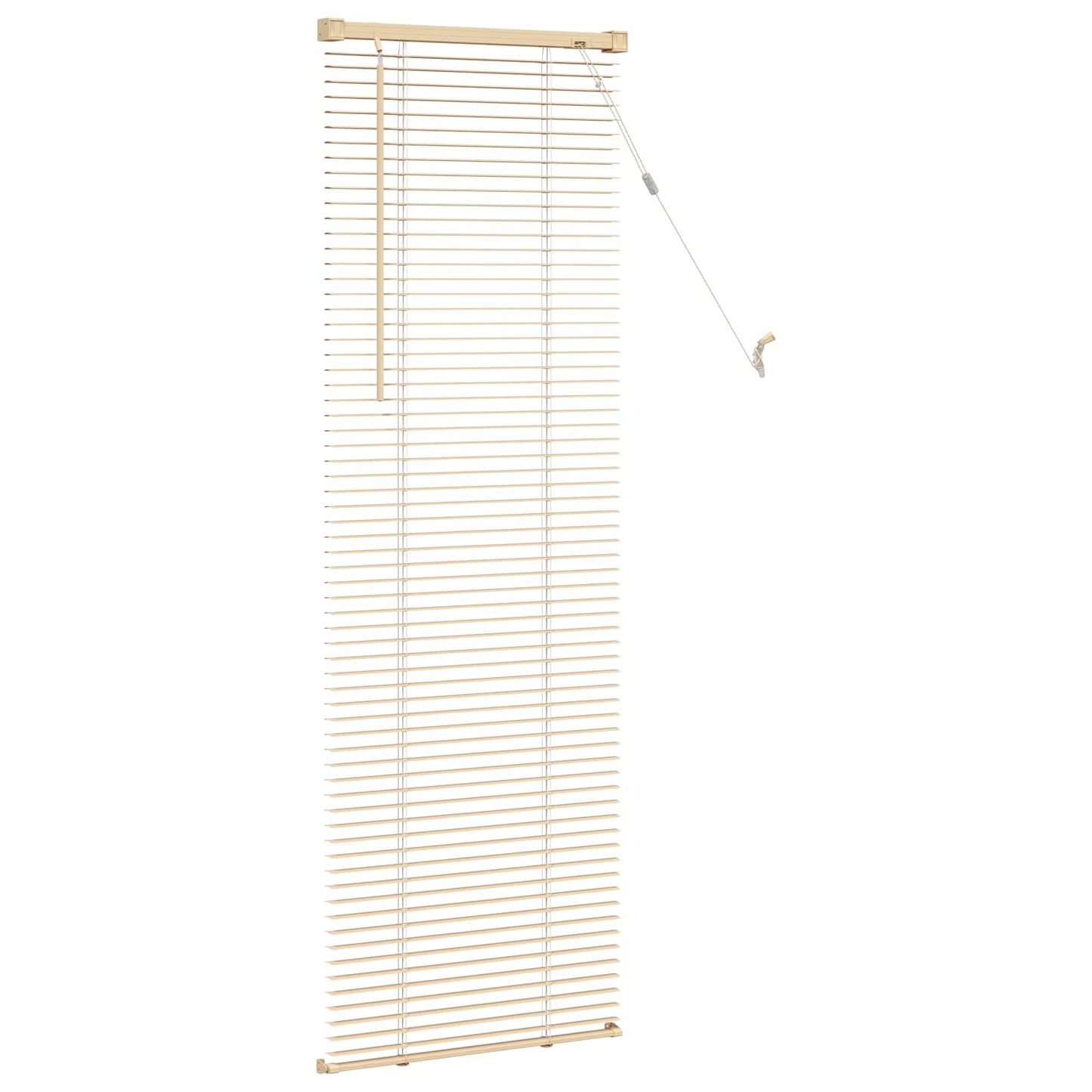 Venetiansk persienne Lys Brun med Mønster 150 x 50 cm 25 mm PVC