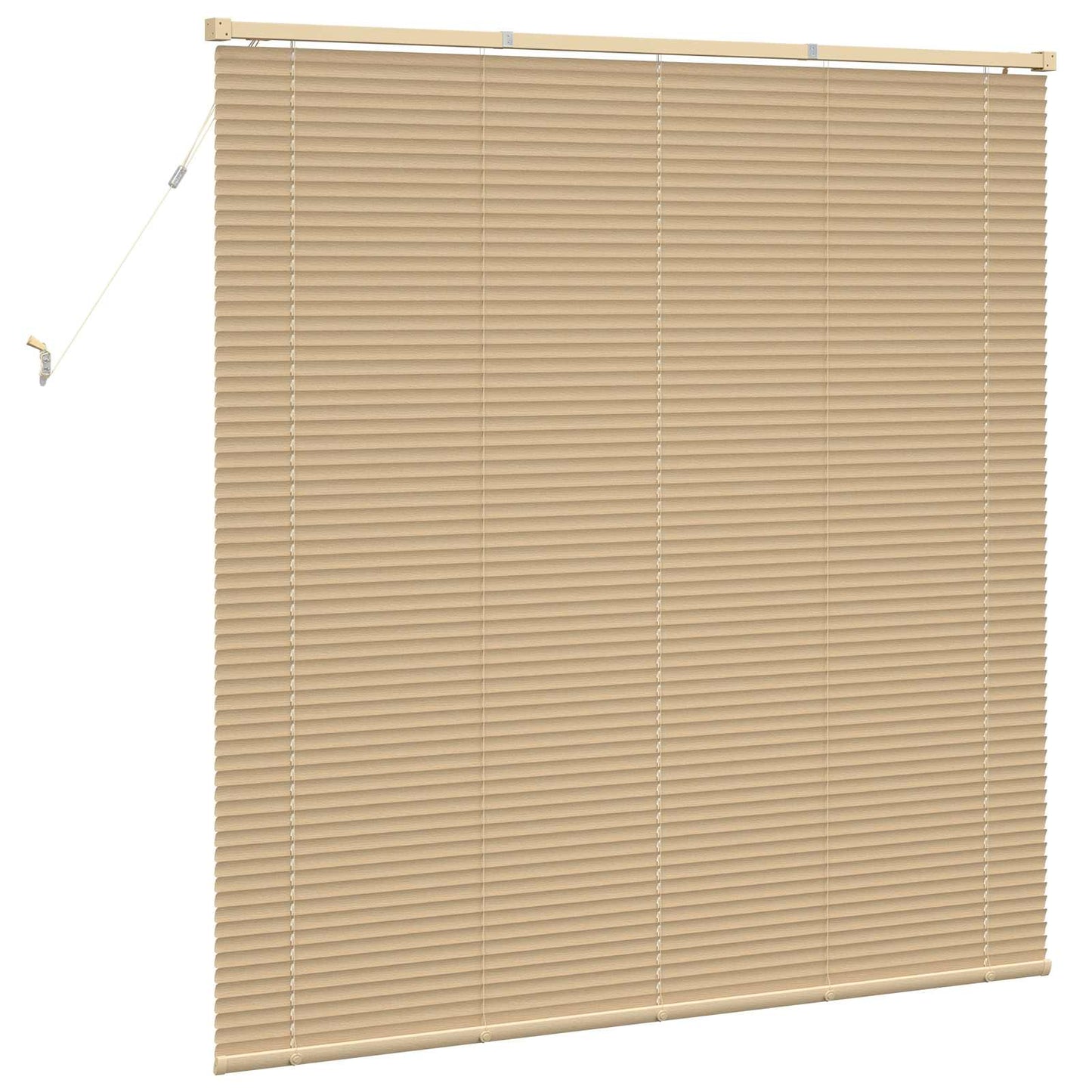 Venetiansk persienne Lys Brun med Mønster 150 x 160 cm 25 mm
