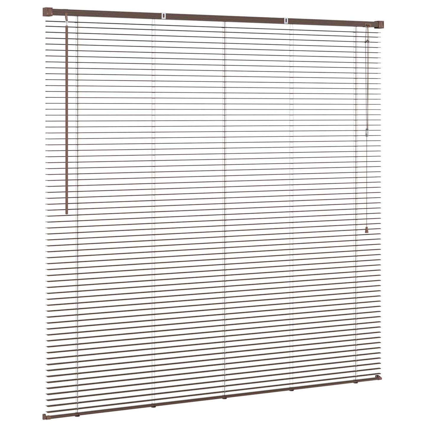 Venetiansk persienne Mørk Brun med Mønster 150 x 140 cm PVC