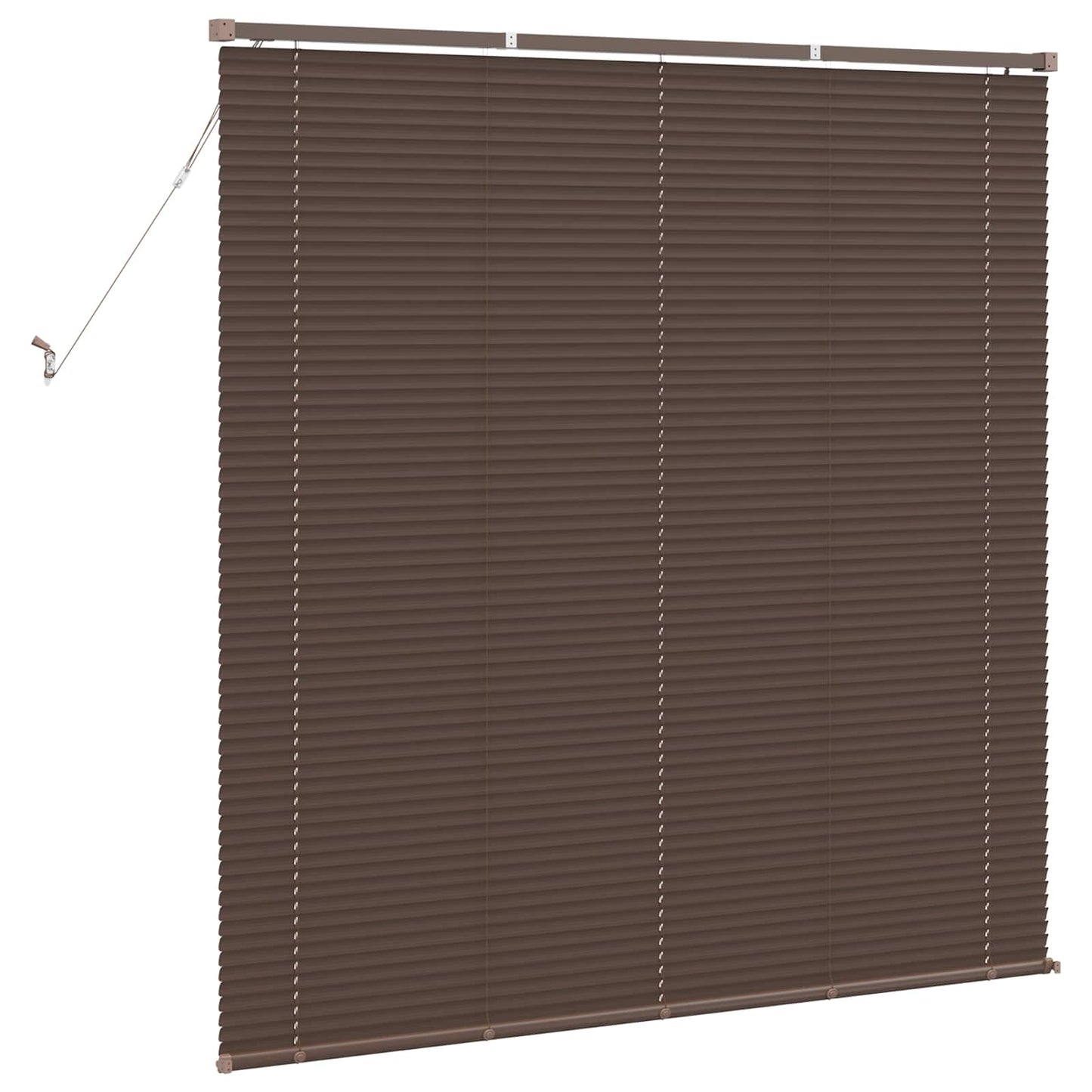 Venetiansk persienne Mørk Brun med Mønster 150 x 140 cm PVC