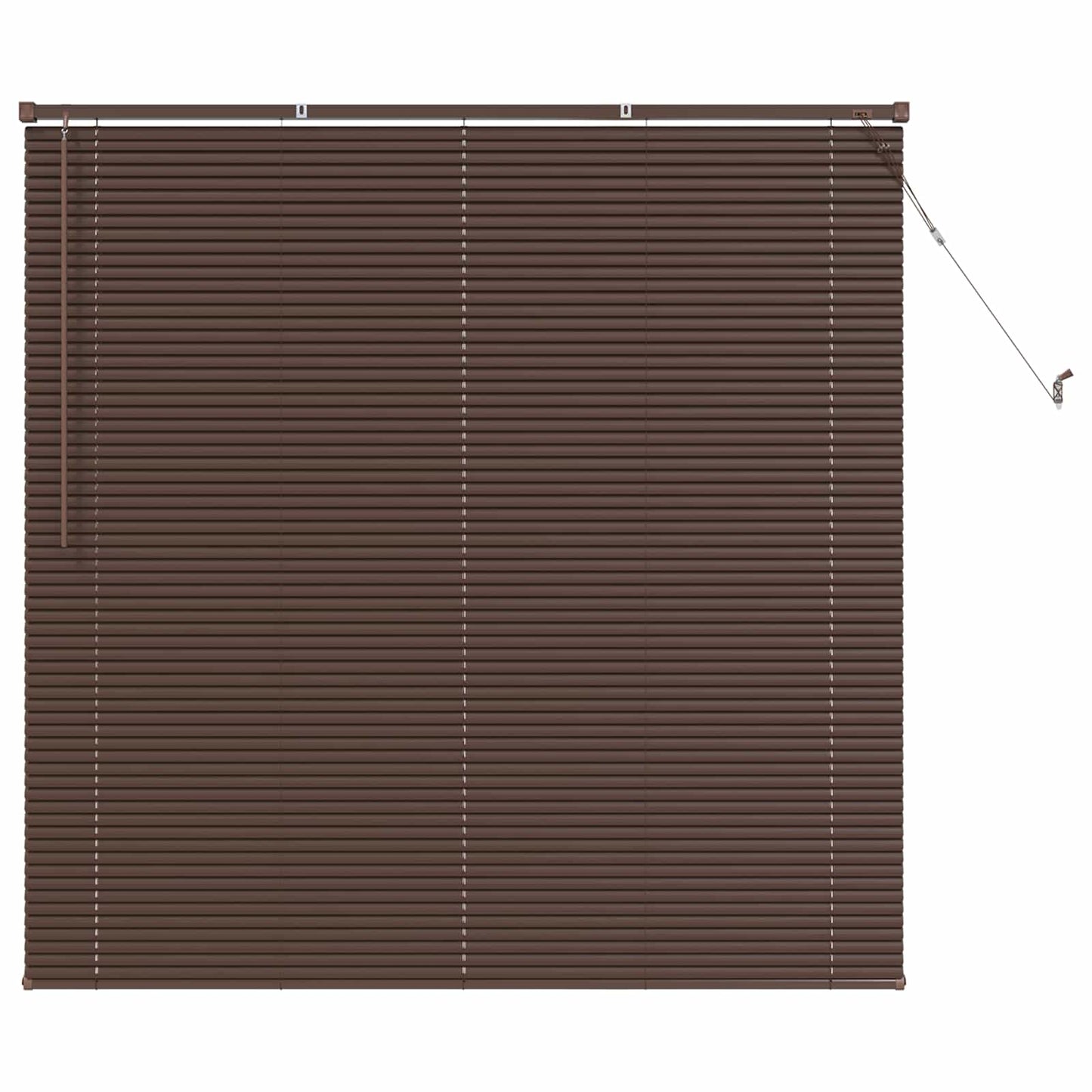 Venetiansk persienne Mørk Brun med Mønster 150 x 140 cm PVC