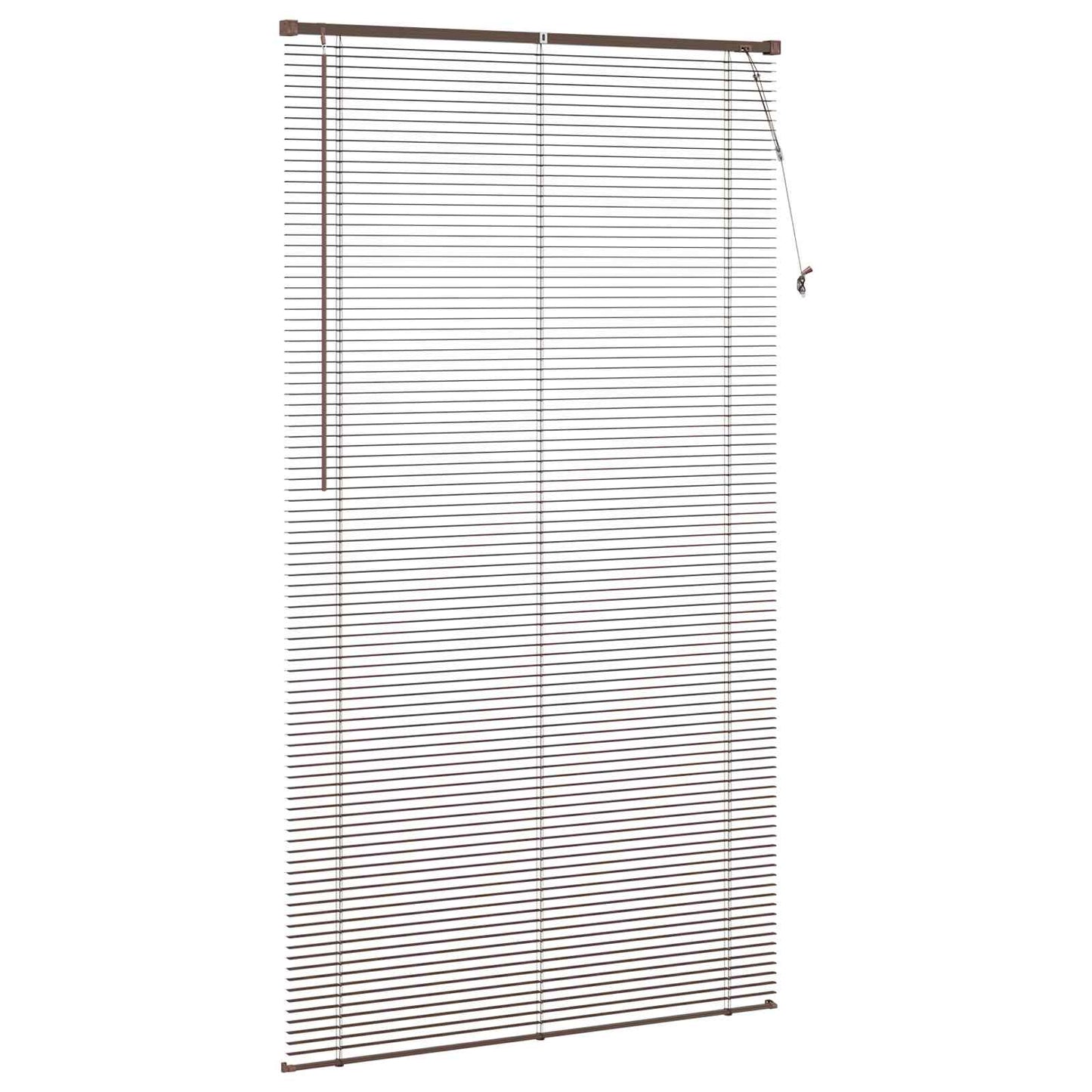 Venetiansk persienne Mørk Brun med Mønster 213 x 110 cm 25 mm