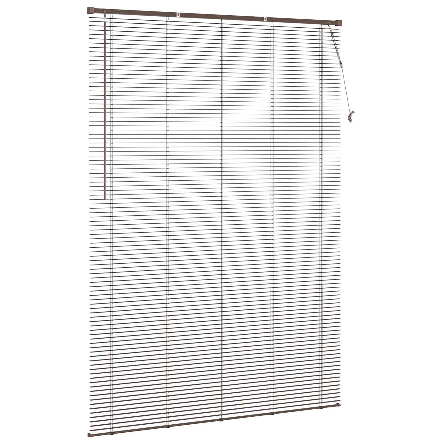 Venetiansk persienne Mørk Brun med Mønster 213 x 160 cm PVC vidaXL