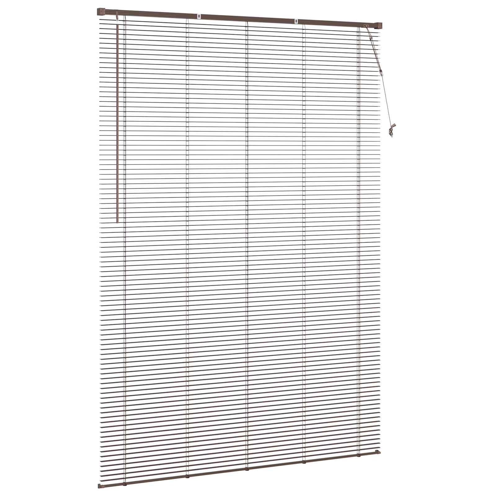 Venetiansk persienne Mørk Brun med Mønster 213 x 160 cm PVC vidaXL
