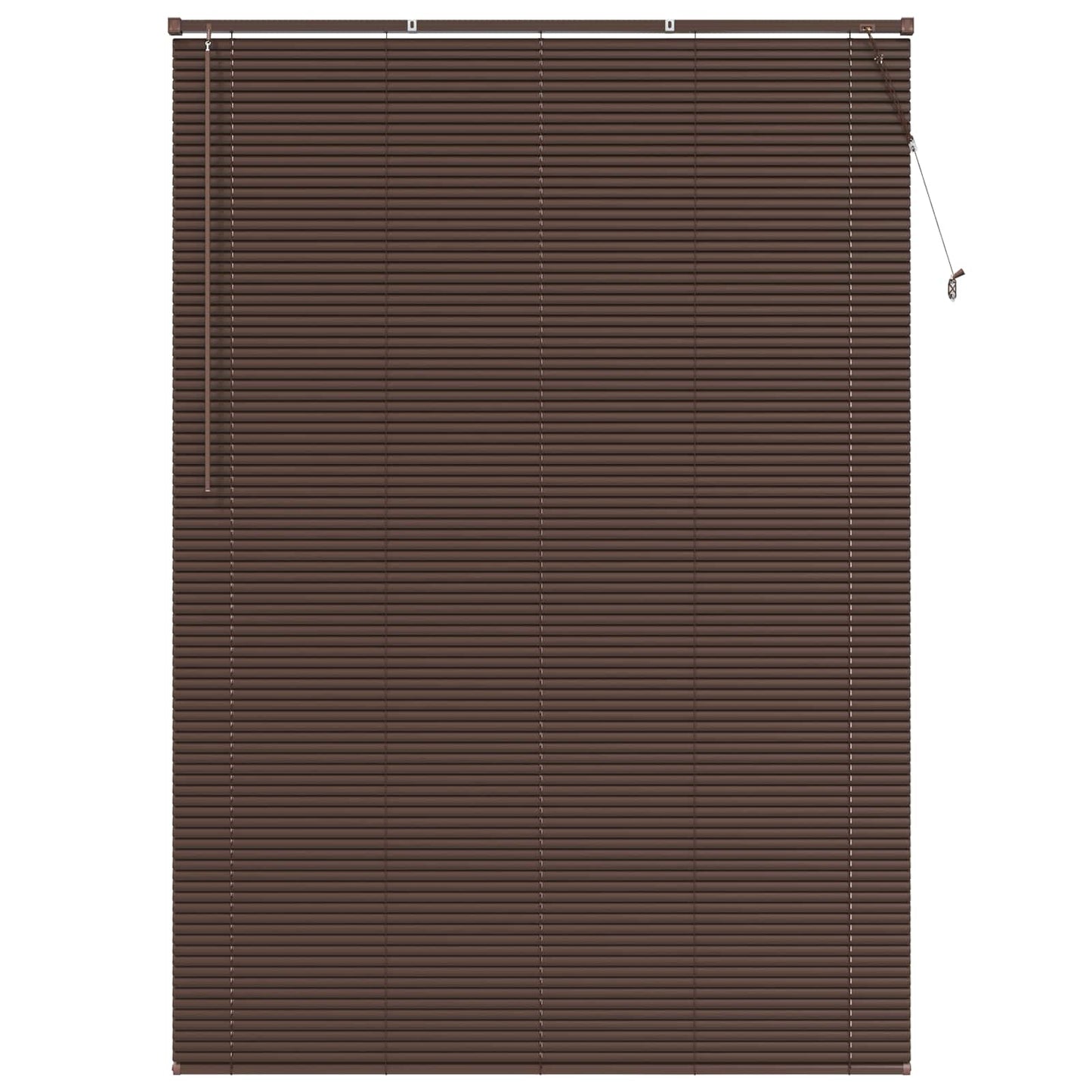 Venetiansk persienne Mørk Brun med Mønster 213 x 160 cm PVC vidaXL