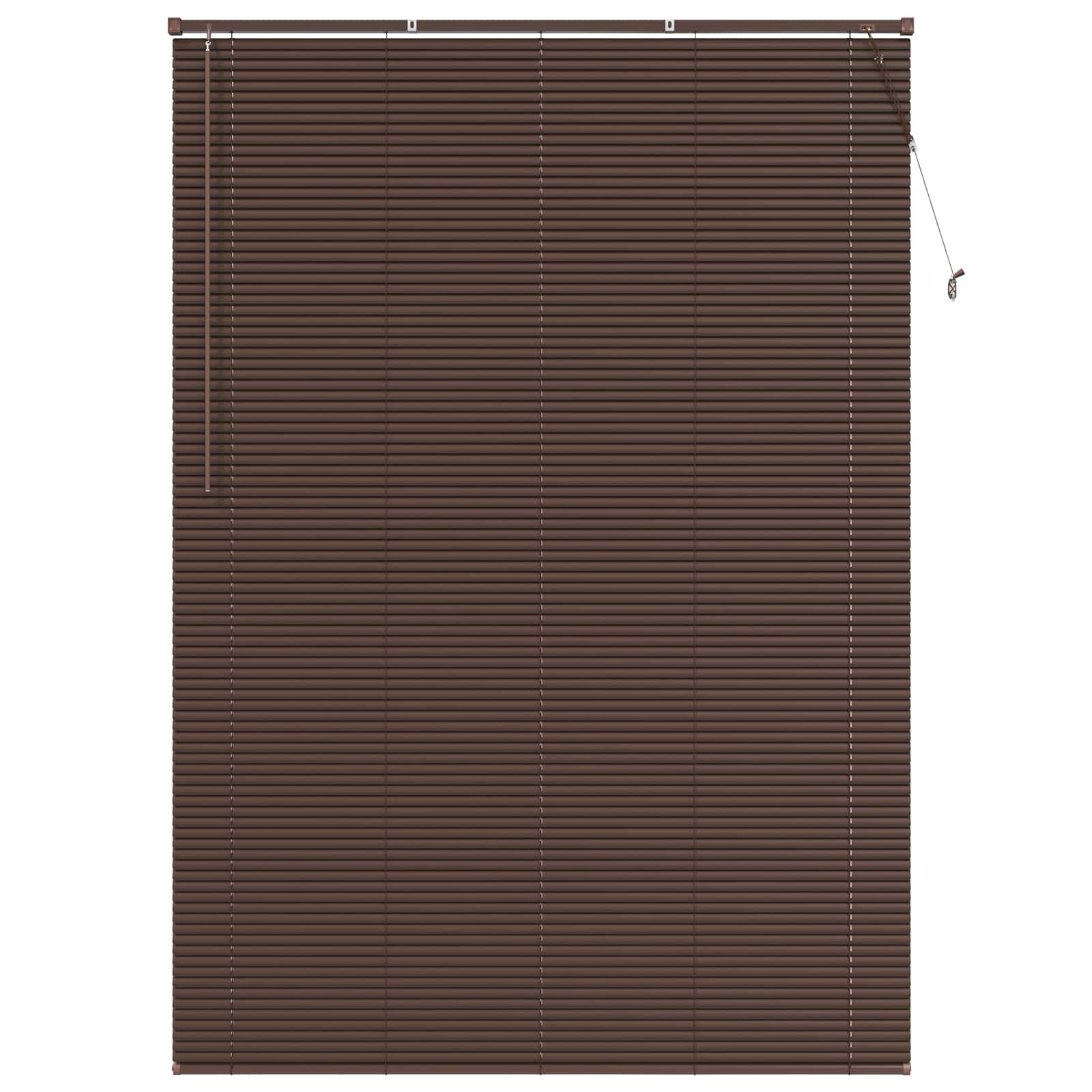 Venetiansk persienne Mørk Brun med Mønster 213 x 160 cm PVC vidaXL