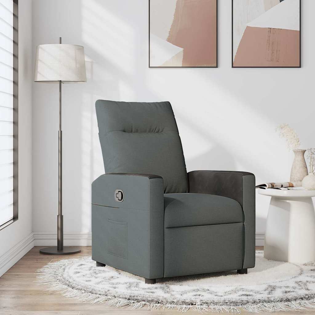 Reclinerstol Mørkegrå stoff