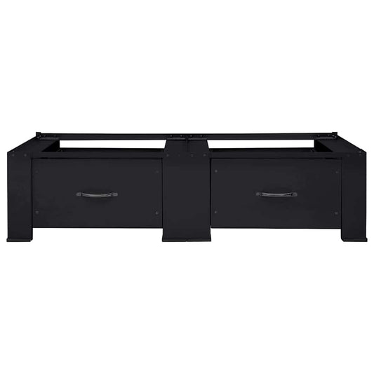 Vaskemaskin Pedestal 2 pcs Svart 127 x 54,5 x 32,5 cm Stål