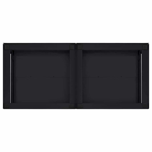 Vaskemaskin Pedestal 2 pcs Svart 120 x 56 x 52 cm Stål