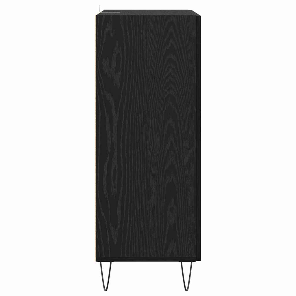 Serviesskap Svart Eik 69,5 x 34 x 90 cm Konstruert tre